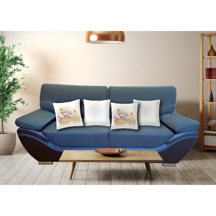 Комплект декоративных подушек "Чаепитие", размер 40х40 см-4 шт.