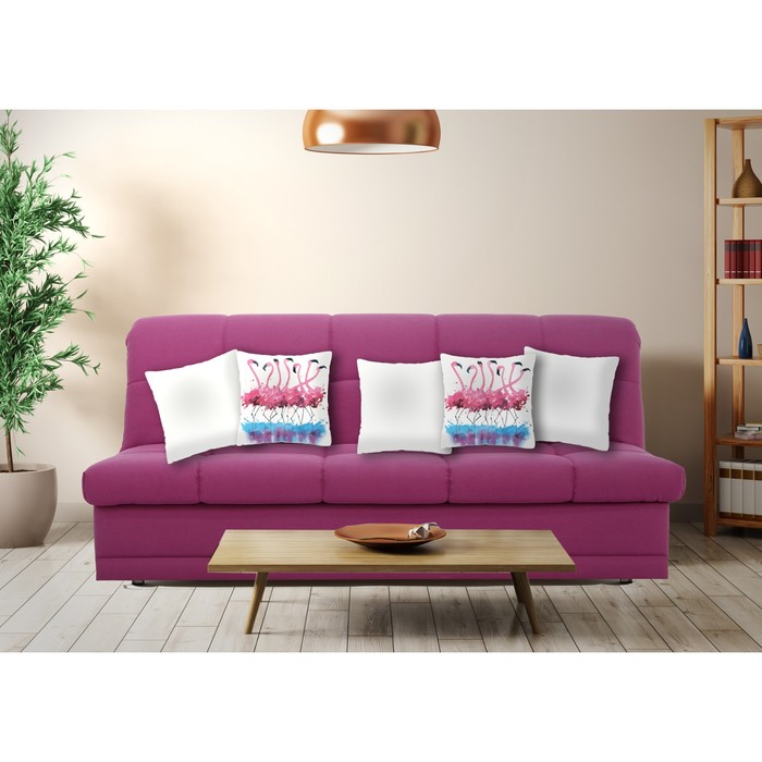 Комплект декоративных подушек "Фламинго", размер 40х40 см-5 шт.