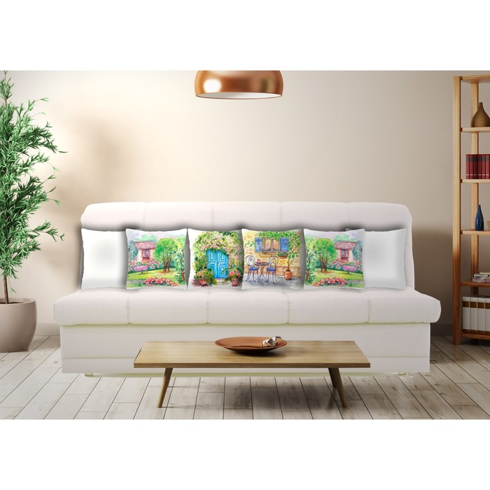 Комплект декоративных подушек "На улицах Прованса 2", размер 40х40 см-6 шт.