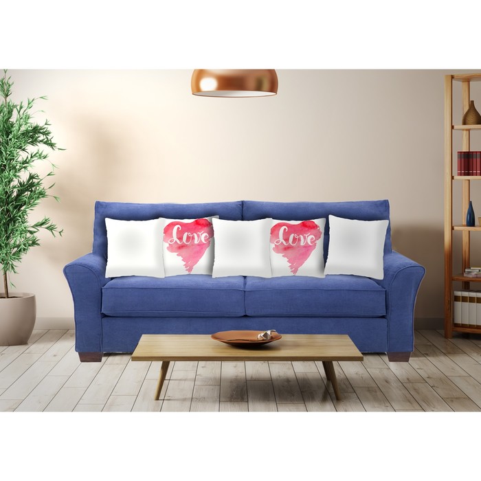 Комплект декоративных подушек Love 1 , размер 40х40 см-5 шт.