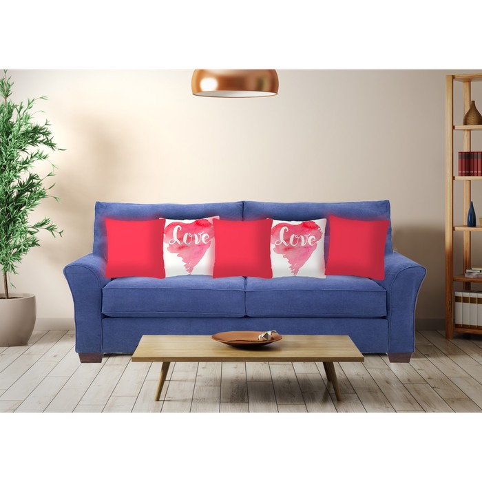 Комплект декоративных подушек Love 2 , размер 40х40 см-5 шт.