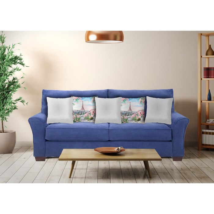 Комплект декоративных подушек "Весенний Париж 1", размер 40х40 см-5 шт.