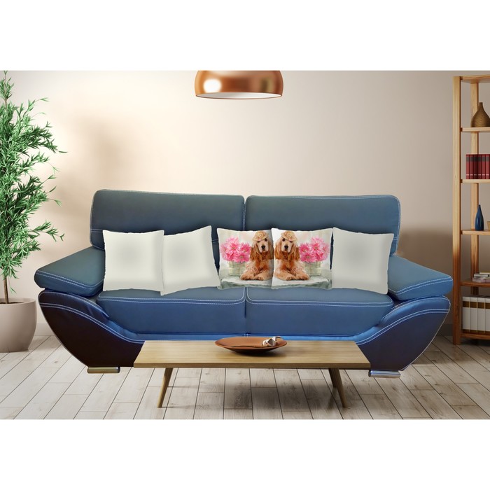 Комплект декоративных подушек "Милый пёс 2", размер 40х40 см-5 шт.