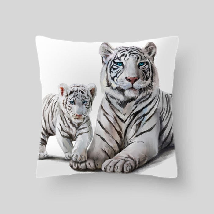 Декоративная подушка "Тигр 1", размер 40х40 см