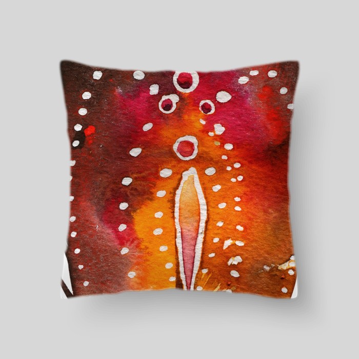 Декоративная подушка "Три пера 4", размер 40х40 см