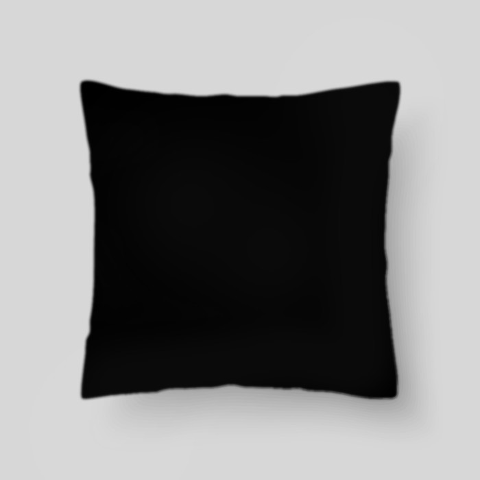 Декоративная подушка "Цвет глубокий чёрный", размер 40х40 см