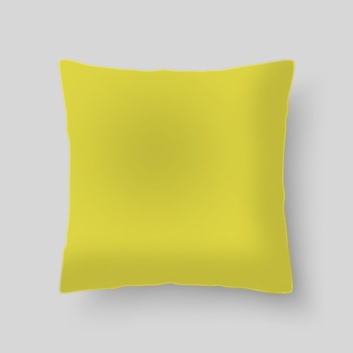 Декоративная подушка "Цвет жёлтая орхидея", размер 40х40 см