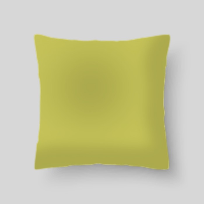 Декоративная подушка "Цвет смелая горчица", размер 40х40 см
