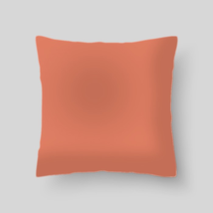 Декоративная подушка "Цвет сочный персик", размер 40х40 см