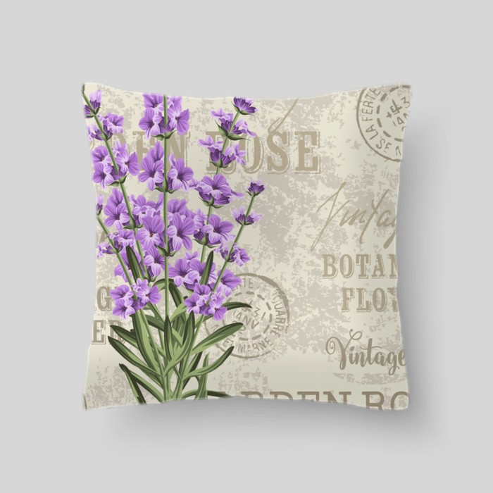 Декоративная подушка "Открытка из Прованса", размер 40х40 см