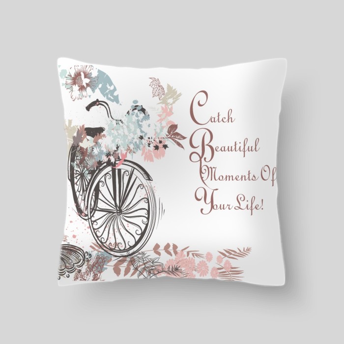 Декоративная подушка "Цветочная почта Прованс 2", размер 40х40 см