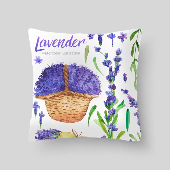 Декоративная подушка Lavender 4, размер 40х40 см