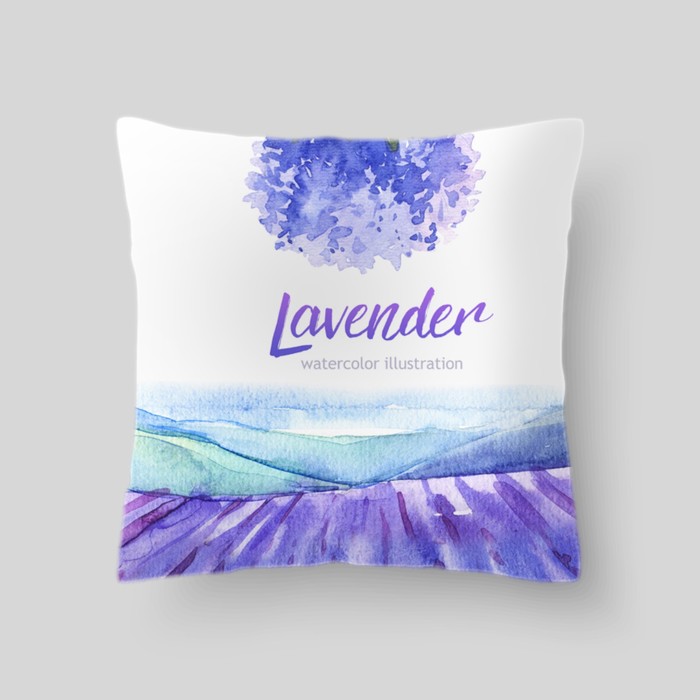 Декоративная подушка Lavender 5, размер 40х40 см