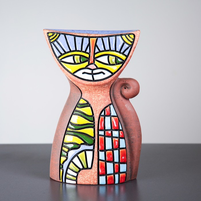 Ваза "Котик малый" 30 см, микс