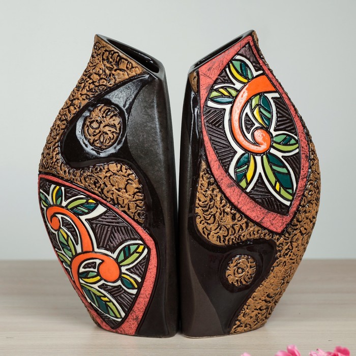 Набор ваз "Эдельвейс" 2шт микс