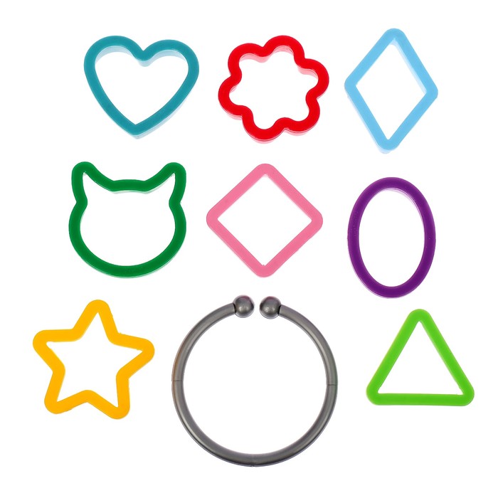 Набор форм для печенья "Геометрические фигуры", 9 шт
