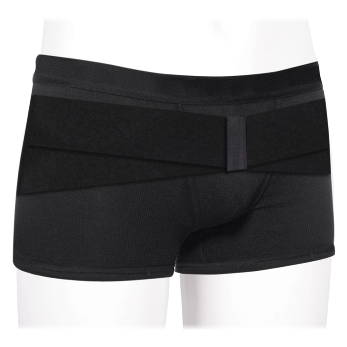 Бандаж грыжевой паховый ГПП-444, Черный, размер XS