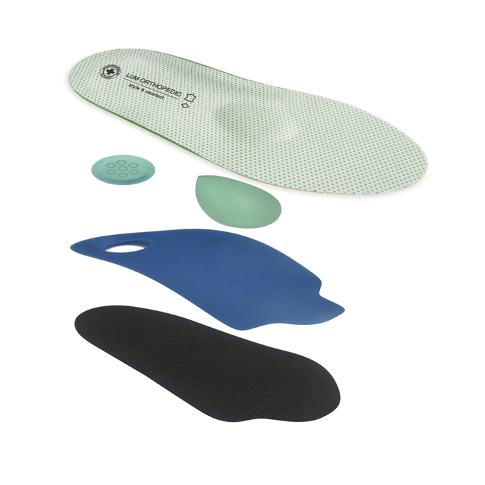 Стельки ортопедические с антибактериальным покрытием LUM209, размер 37