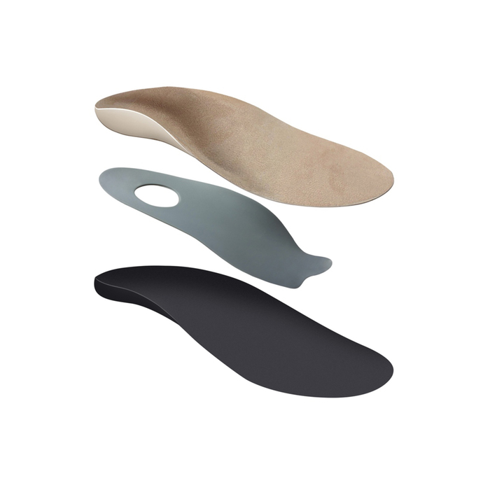 Стельки ортопедические с чашеобразной пяткой взрослые LUM202, размер 17-18