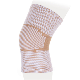 Бандаж эластичный на коленный сустав Ttoman KS-E, цвет бежевый, размер M Ош