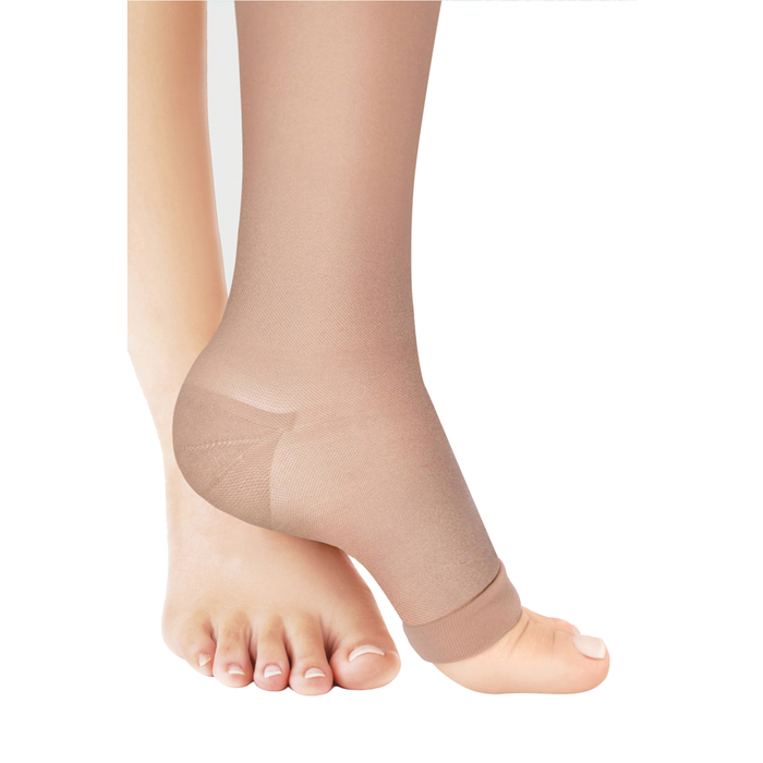 Гольфы компрессионные 1 кл. Normal, цвет Карамель, откр. носок, размер XL