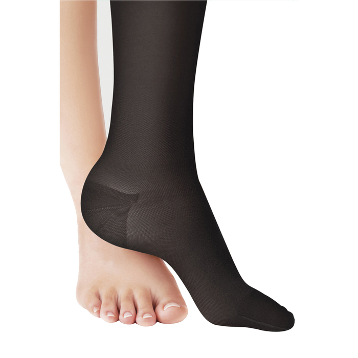 Гольфы компрессионные с силиконовой резинкой 1 кл. Long, цвет чёрный, размер S