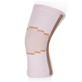 Бандаж эластичный на коленный сустав Ttoman KS-E02, цвет бежевый, размер M