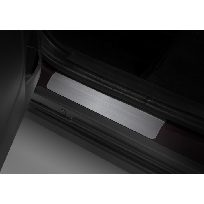 Накладки на пороги Rival Lada Priora 2007-, нерж.сталь, 4 шт., NP.6003.3