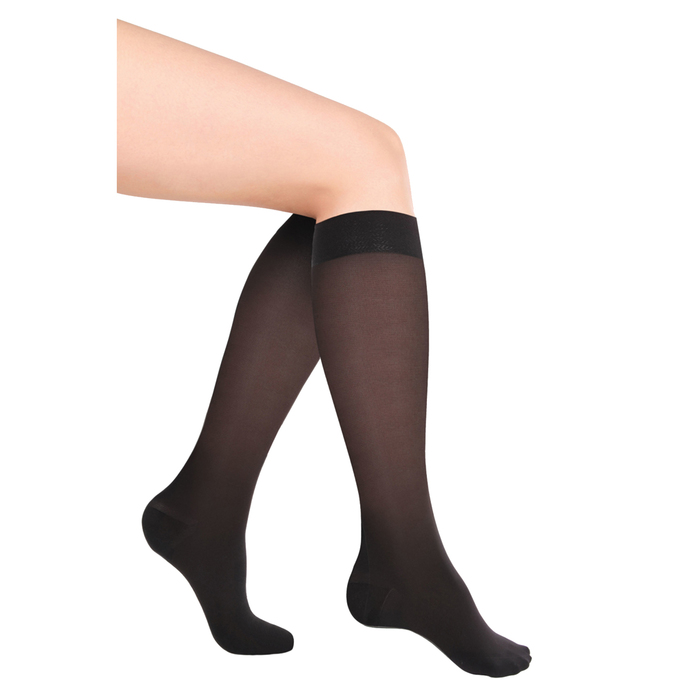 Гольфы компрессионные 2 кл. Normal, цвет Черный полупрозрачный, размер M