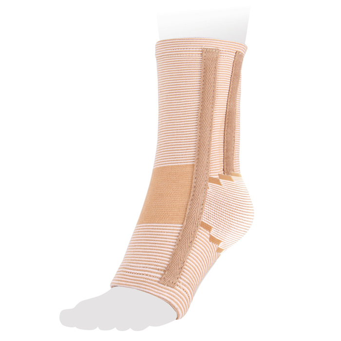 Бандаж на голеностопный сустав эластичный AS-E02, Бежевый, размер M