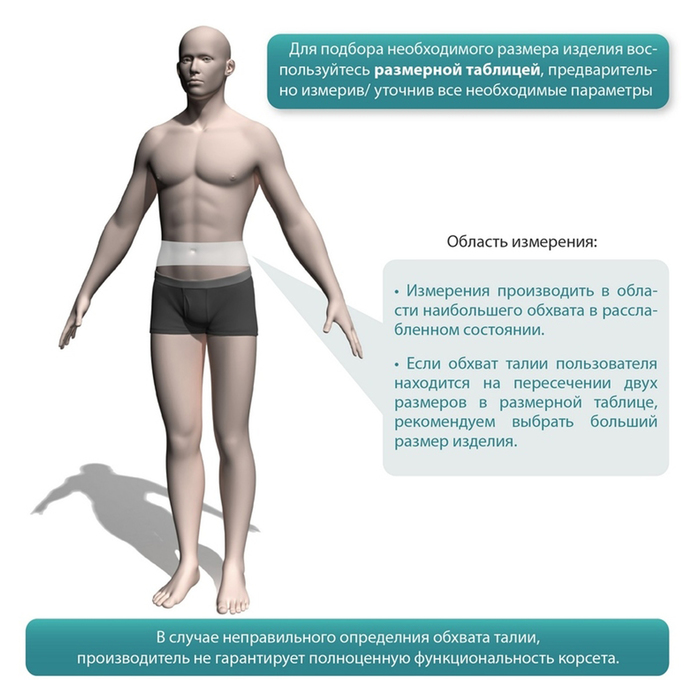 Корсет грудопояснично-крестцовый жесткой фиксации ПРРУ-30, высота 30см, Бежевый, размер S
