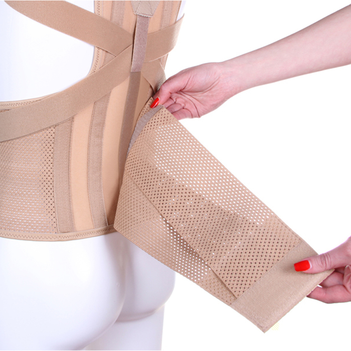 Корректор осанки усиленный для взрослых КК-02, цвет Бежевый, размер XL, рост 165-180 см