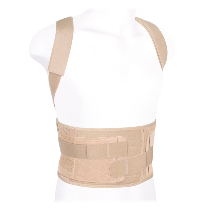 Корректор осанки усиленный для взрослых КК-02, цвет Бежевый, размер L, рост 165-180 см