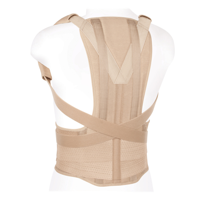 Корректор осанки усиленный для взрослых КК-02, цвет Бежевый, размер L1, рост 180-195 см