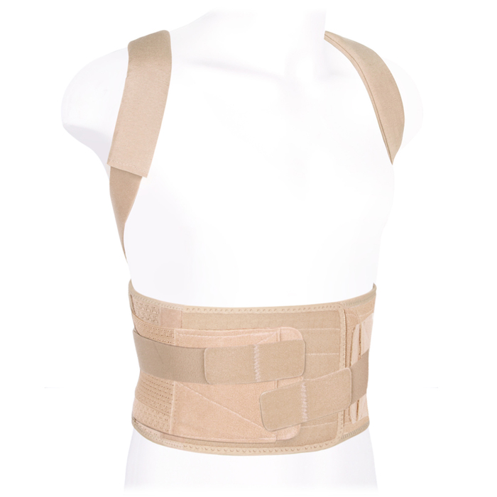 Корректор осанки усиленный для взрослых КК-02, цвет Бежевый, размер M, рост 165-180 см