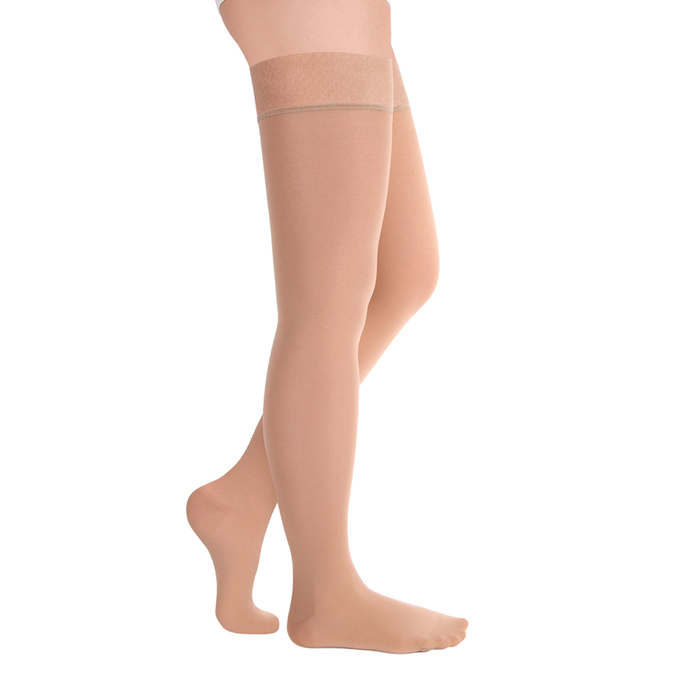 Чулки компрессионные с силиконовой резинкой 2 кл. Normal, цвет Карамель, размер XL