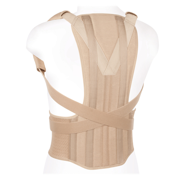 Корректор осанки для взрослых КК-01, цвет Бежевый, размер L0, рост 150-165 см