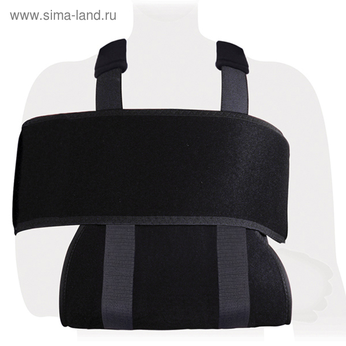 фото Повязка на плечевой сустав дезо фпс-01 экотен, цвет чёрный, размер l