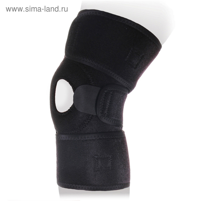 фото Бандаж разъемный на коленный сустав ttoman ks-053, цвет чёрный, размер универсальный