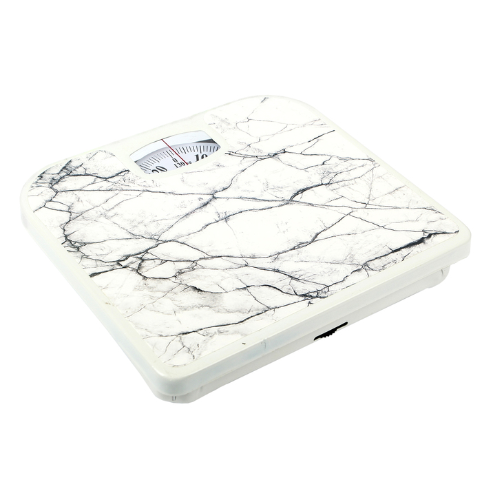 Весы напольные LuazON LVM-002, напольные, механические, до 130 кг, "мрамор"