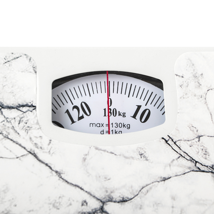 Весы напольные LuazON LVM-002, напольные, механические, до 130 кг, "мрамор"