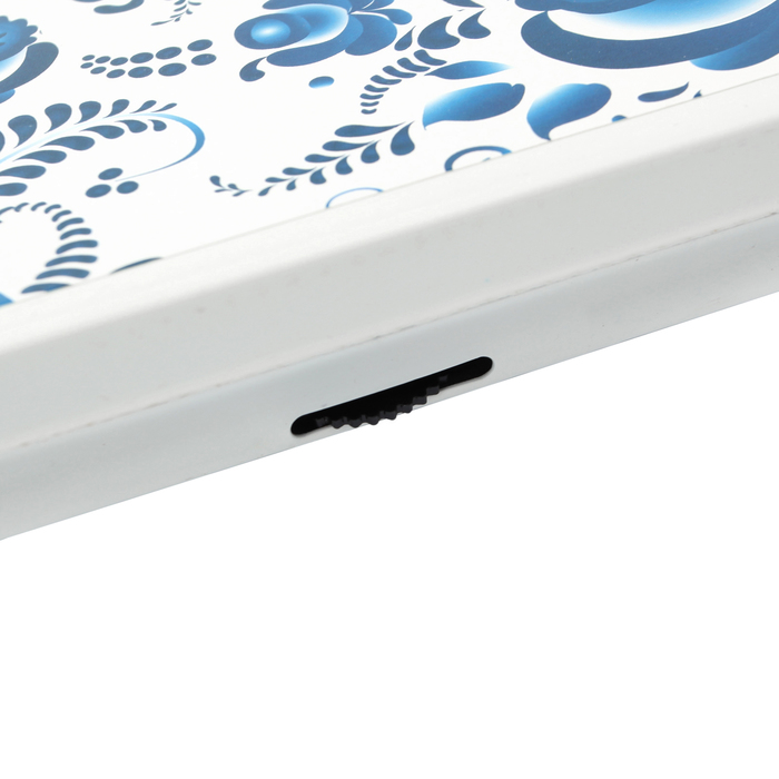 Весы напольные LuazON LVM-005, напольные, механические, до 130 кг, "гжель"