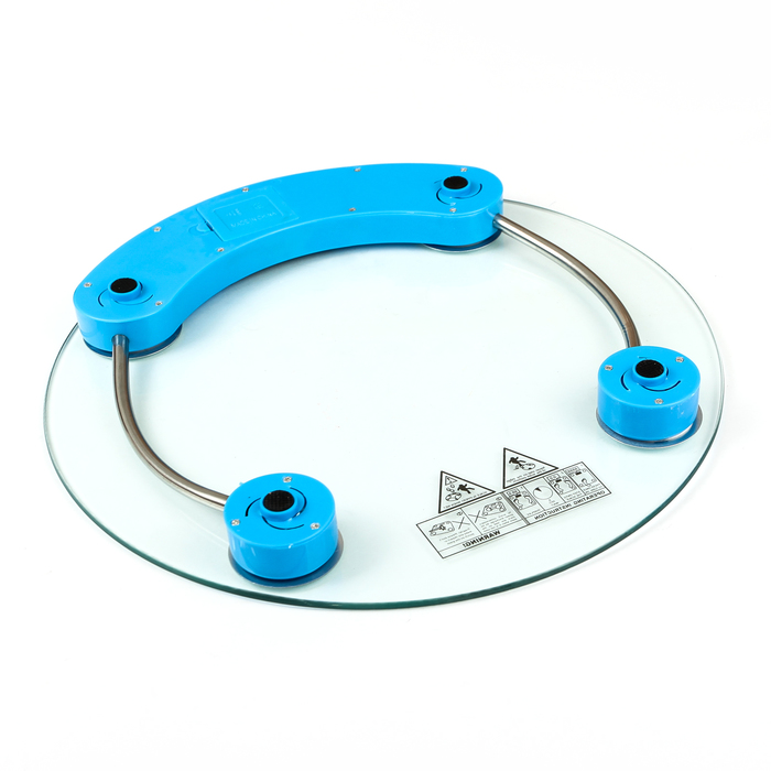 Весы напольные LuazON LVE-001, электронные, до 180 кг, голубые