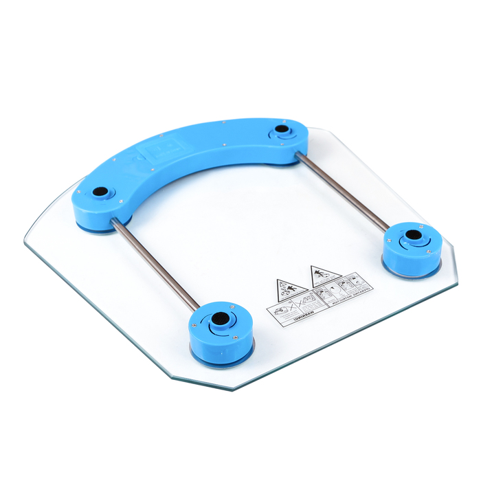 Весы напольные LuazON LVE-002, электронные, до 180 кг, голубые