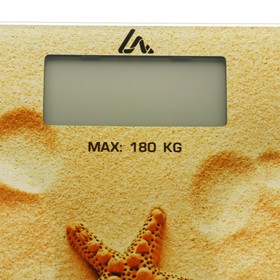 Весы напольные LuazON LVE-005 "Песок", электронные, до 180 кг, 2хAАА (не в комплекте) от Сима-ленд