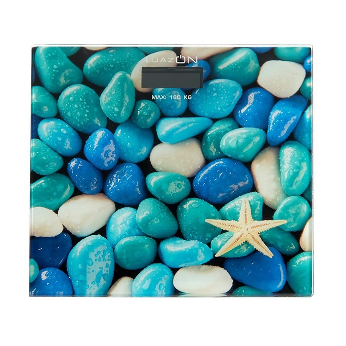 фото Весы напольные luazon lve-005 "камни", электронные, до 180 кг, 2хaaа (не в комплекте) luazon home