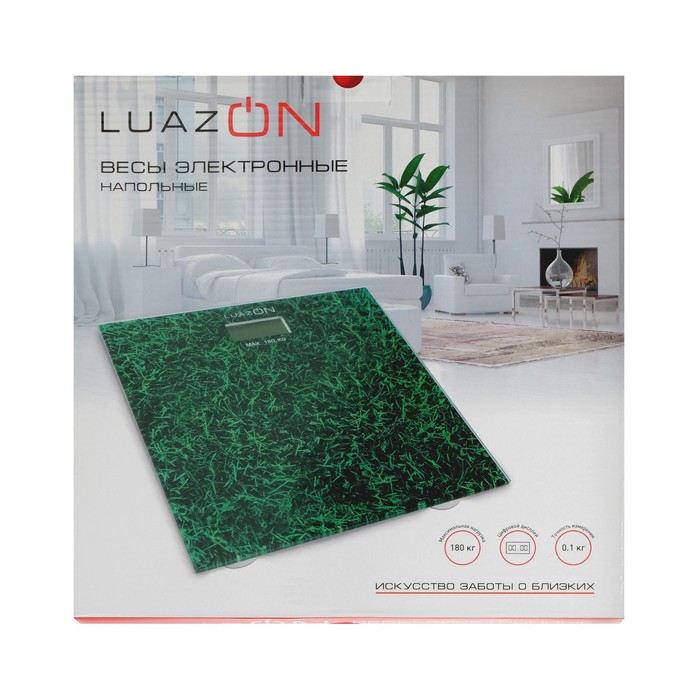 Весы напольные LuazON LVE-009, электронные, до 180 кг