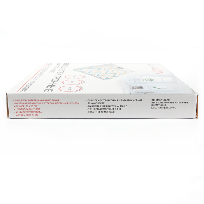 Весы напольные LuazON LVE-009, электронные, до 180 кг