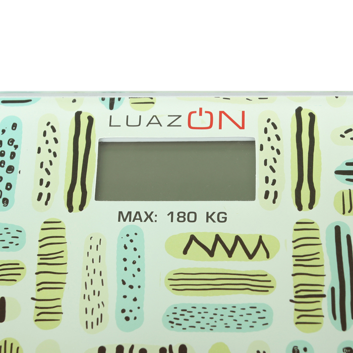 Весы напольные LuazON LVE-015, электронные, 2*ААА (не в компл.), до 180 кг