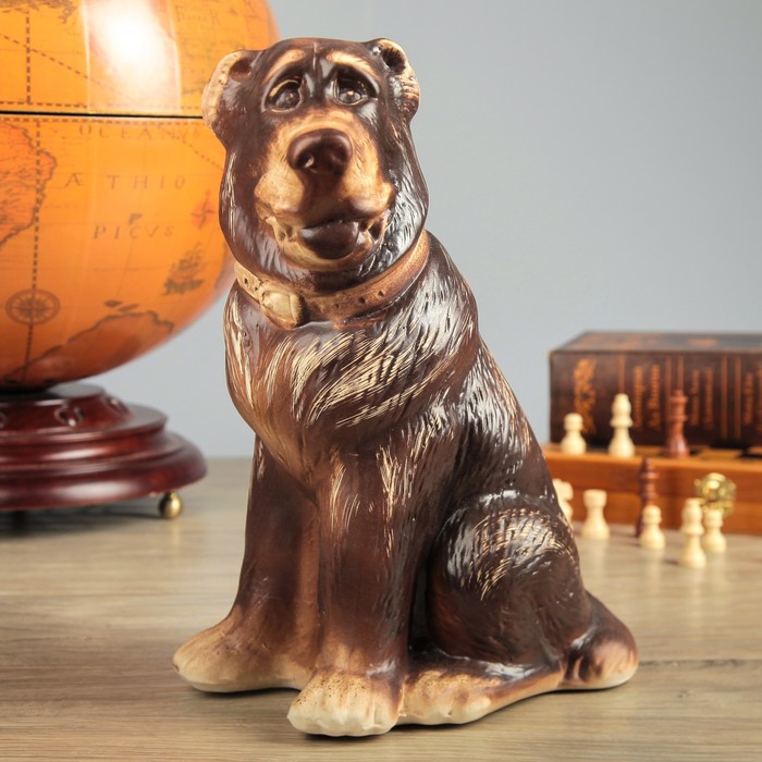 Копилка "Собака Алабай", шамот